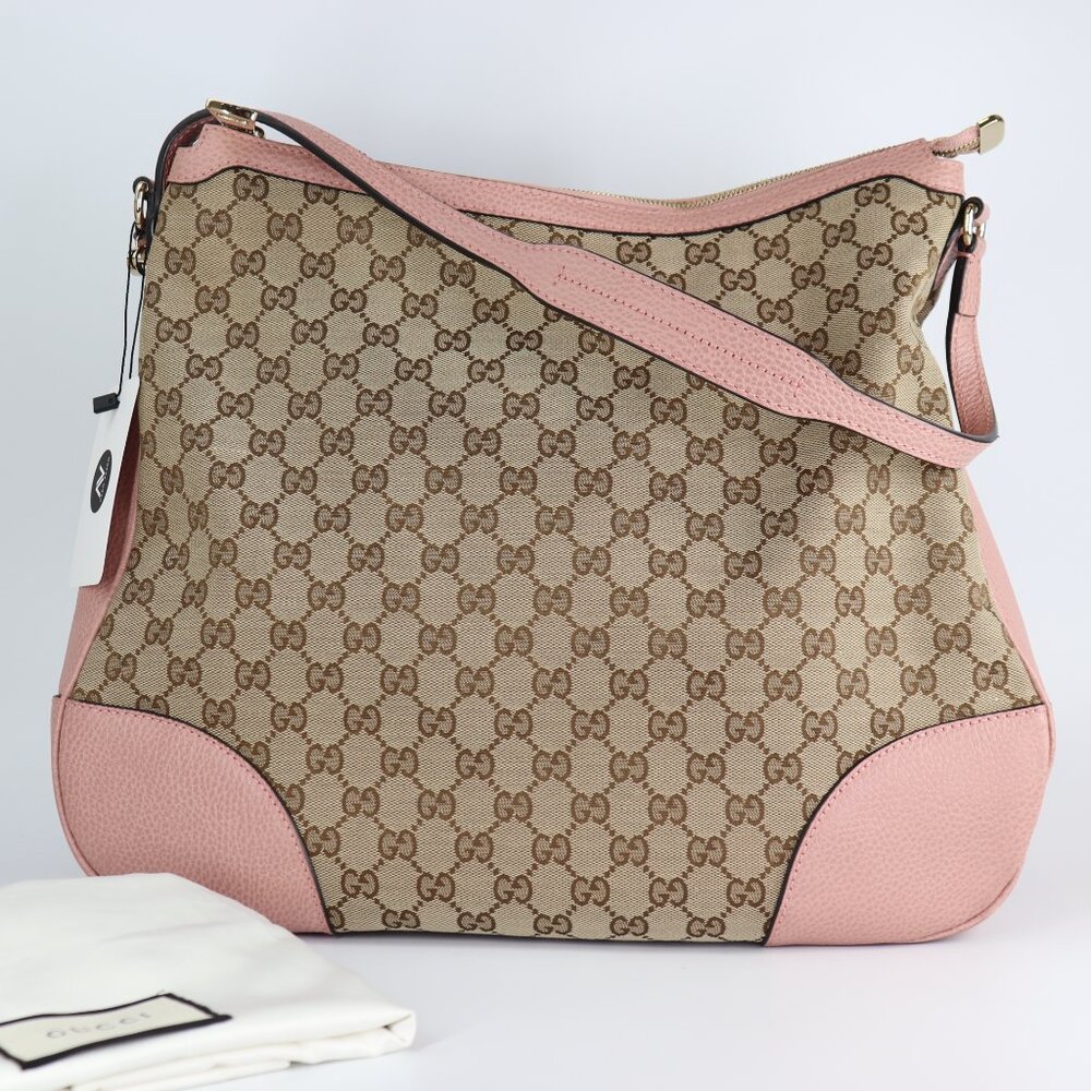 Gucci GG Monogram Large Margaux Hobo Beige Soft Pink